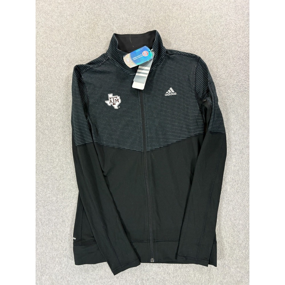 NWT Texas A&M Aggies Adidas Campus Full Zip Jacket (Women's Small) Black